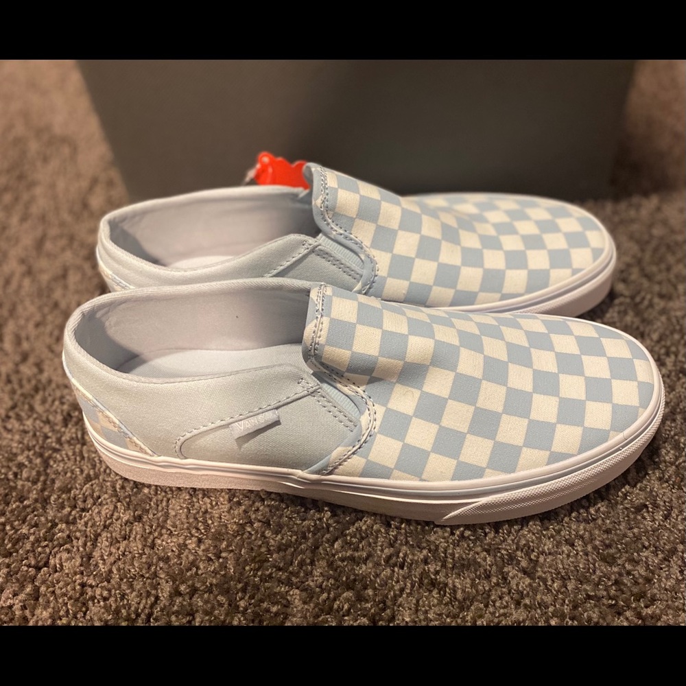Vans Asher Checkerboard slip on sneakers